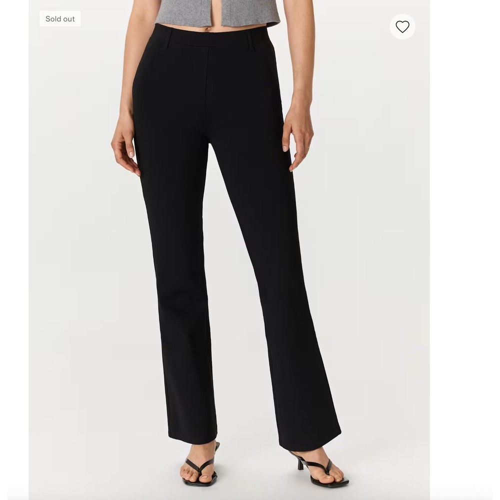NWT Quince Women Ultra-Stretch Ponte Bootcut Pant M Reg. Black Office Minimalist